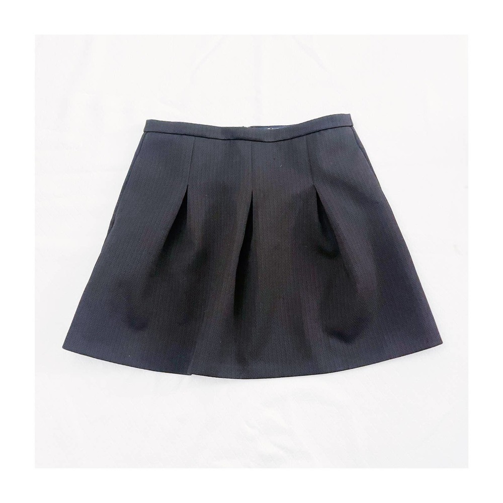 Madewell Black Pleated Skirt
